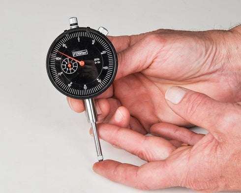 Fowler 52-520-109-0 Adg Dial Indicator with 0-1" Measuring Range, Black