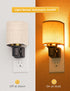 Dimmable, 2 Pack L LOHAS LED Amber Night Lights Plug into Wall, Plug in Night Light Farmhouse Decorative Nightlights