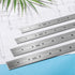 Mr. Pen Machinist Ruler, 4 Pack (6, 8, 12, 14 inch), Stainless Steel Metric Ruler with Millimeter Measurements