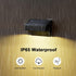 IP65 with10 (4) ZCXLIGHT Solar Fence Lights Outdoor,Fence Solar Lights Outdoor Waterproof Led Fixed Colors RGB Color
