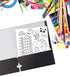 Better Office Products Two Pocket Portfolio Folders - 50-Pack, Black, Letter Size Paper Folders