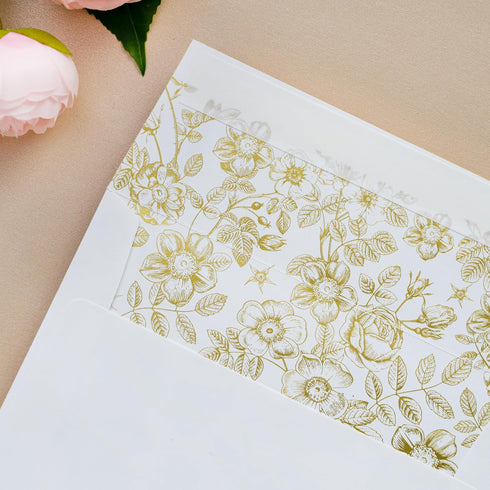 50 Pack 4x6 Inches ponatia Floral Thank You Cards With Envelopes, Gold Foil Greeting Notes with Envelopes & Stickers