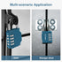 Puroma 2 Pack Combination Lock, 4 Digit Waterproof Padlock for School Gym Locker, Toolbox, Gate Storage