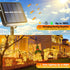 39FT 100LED 8 Joomer Solar Christmas String Lights, Waterproof Outdoor Lights with Modes Twinkle Fairy Light