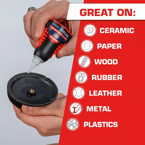 Loctite Super Glue Ultra Liquid Control, Clear, 0.14 fl oz Bottle, 6 Pack, Quick Dry Adhesive