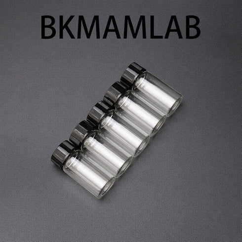 30pcs Clear Small Glass Vials 20ml with Screw Caps