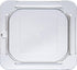 Carlisle FoodService Products Clear Polycarbonate 1/6 Size Universal Flat Food Pan Lid for Catering and Buffets