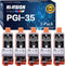 HI-VISION HI-YIELDS Compatible PGI-35 Black Ink Cartridge Replacement for PIXMA Printers (5-Pack)
