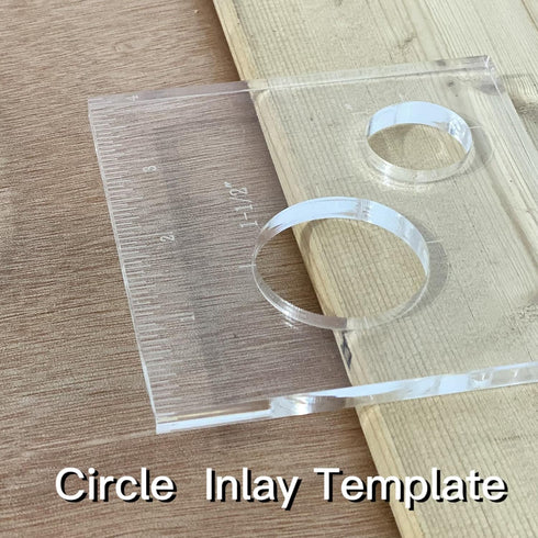 Pack of 4 Circle Inlay Template Set - Router Templates for Woodworking and Decorative Router Jig