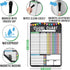 Magnetic Chore Chart for Kids, Dry Erase Reward System for Adults, Fiesta Chalk Responsibility Board for Family