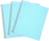 Mintra Office Durable Spiral Notebooks, 1 Subject, Teal, Wide Ruled, 3 Pack, 100 Sheets, Poly Pocket
