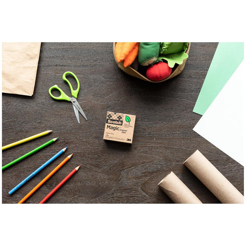 Scotch Magic Greener Tape, 6 Rolls, Invisible, 3/4 x 900 Inches, Boxed