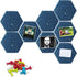 Hexagon Felt Board Tiles, Self Adhesive Wall Bulletin Boards with Push Pins for Home Office Classroom Decor