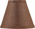 Aspen Creative 51011-2, 3" 6" 5" Set 2 Hardback Empire Transitional Clip-On Chandelier Shade, Dark Brown Burlap Texture