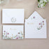 50 PACK 4x6 ponatia Floral Thank You Cards With Envelopes - Gold Foil Wildflower Greeting Cards With Adhesive Envelopes