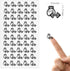 ARK CREATION INC. 50 0.5 inch ARK Creation Gym Work Out Reminder Stickers | Fitness Stickers | Gym Icon Planner
