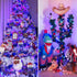 4th 33ft 100 8 4th JMEXSUSS of July Decorations Red White and Blue Lights, LED String Light Indoor Plug-in, Modes