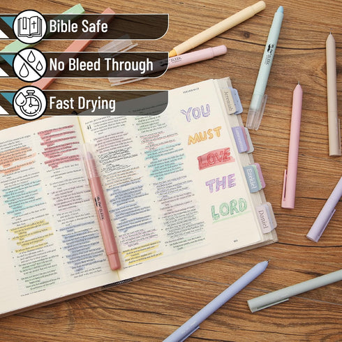 Mr. Pen Bible Journaling Kit, Bible Case, Highlighters and Pens No Bleed, Bible Study Supplies, Journaling Kit