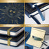 Blue Faux Leather Ruled Notebook/Journal, 144 Pages, Large, Premium Thick Paper, Hard Cover with Pocket