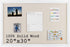 Bulletin Board Cork Board with Linen, 30" x 20" Wood Framed Decorations, Wall Mounted Fabric Picture Board