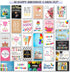 T&M Quality Designs LLC 100 5x7 Inch 100 All Occasion Cards Assortment Box with Envelopes and Stickers - Large Bulk