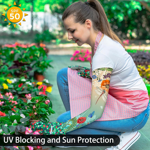 Gardening Sleeves for Women Farm Sun Protection Thorn Proof Cooling Arm Sleeves to Cover Arms for Garden Sports
