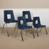 EMMA + OLIVER Navy Student Stack School Chair - 12-inch