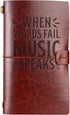 InnoBeta Music Lovers Embossed Journal Notebook, 7x5 Inches Lined Planner for Musicians and Teachers