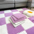 easycustomerlee 12pcs Tiled Puzzle Play Mats Interlocking Shaggy Soft EVA Foam Mats Protective Floor for Children Kids