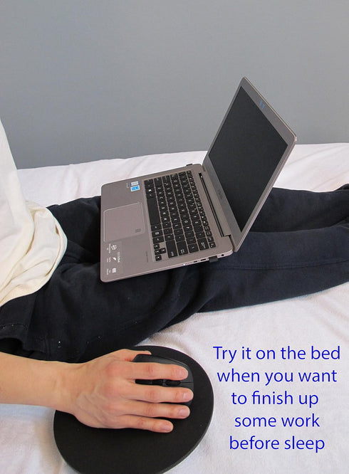 MOJO-HOME MOJO Beanbag Ergonomic Mousepad - Comfortable Mouse Pad for Sofa, Bed, Lap, Couch, and Anywhere Else (Black