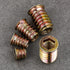 100 Pcs 5/16”-25 Threaded Insert for Wood, Hex Drive Wood Inserts Furniture Nuts