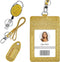 Retractable ID Badge Holder, Bling Rhinestone Badge Reel with Belt Clip, Shiny PU Leather Holder for Nurse, Teacher