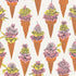 Orange Floral Ice Cream Peel and Stick Wallpaper