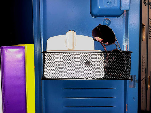 Magnetic Baskets for Locker or Refrigerator, Organizer and Holder for Office and Home, 1 Storage Bin