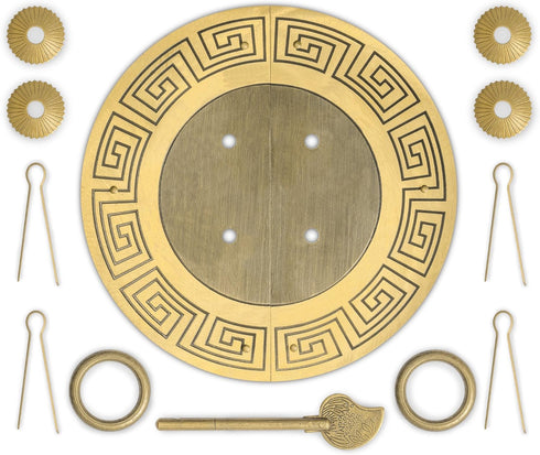 Hardware Philosophy Tibetan Brass Cabinet Face Plate Set, 5.5 Inches - Architectural, Interior Design Hardware