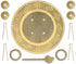 Hardware Philosophy Tibetan Brass Cabinet Face Plate Set, 5.5 Inches - Architectural, Interior Design Hardware