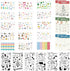 Seasons & Holidays Planner Stickers & Stencils, 22 Sheets Cute Stickers and 6 Stencils for Journals Scrapbooks