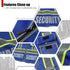 Retro-Reflection Heavy Duty Security Safety Vests, Blue Mesh with 5 Pockets, ANSI/ISEA 107-2015