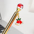 Christmas Novelty Pen and Leather Desk Stand Holder, Fun Writing Gift for Office Home Decor