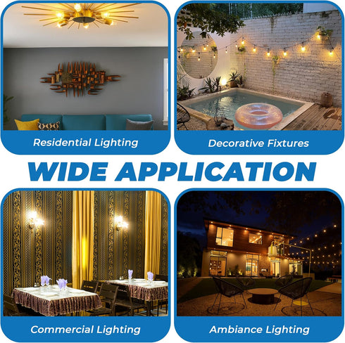 Bulb (6-Pack) 7W Bulb E12 45 120V C7A OHLECTRIC STAR Decorative Incandescent Clear Flame/Star Design Novelty Decor