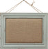 SOFE Cute Linen Small Bulletin Board, 15.7×12 Inches Decorative Cork Board with Blue Frame for Home Office School