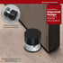 Door Stopper with Extra Sticker - Self-Adhesive Door Stop with Black Rubber Bumper & Stainless Steel Body