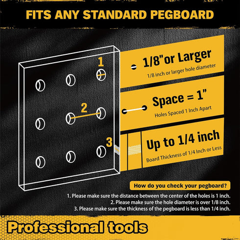 12-Pack Pegboard Bins Organizer Set - Durable Storage Tray for Screws, Nuts, Bolts, Crafts, Accessories with 16 Labels