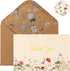 Crisky Vintage Floral Thank You Cards with Envelopes & Stickers 50 Pack