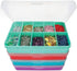The Beadsmith Personality Case Color-Coded Organizers, 4 Stackable boxes, 22 compartments in total, Stack measures 5.75 x 3.8 x 4.5 inches, jewelry storage organizer, tackle box, nail tip case by The Beadsmith