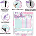Magnetic Chore Chart for Kids - Mermaid Good Behavior Chart, Dry Erase Daily & Weekly Responsibility List at Home