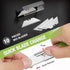 3-Pack Set, 10 SK5 WORKPRO Folding Utility Knife Quick Change Blade Box Cutter, Razor Knife with Belt Clip, Extra
