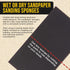1500 5" 2-3/4" 20 Dura-Gold Grit x Sanding Sponges, Box of - Performance Hook & Loop Wet or Dry Flexible Sandpaper