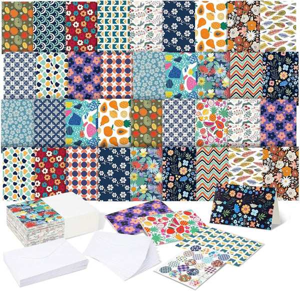 Engrowtic 200 Pcs Blank Cards with Envelopes All Occasion Blank Greeting Cards Notecards