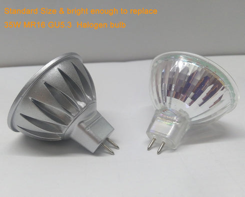 ALIDE MR16 Led Bulbs 5W Replace 20W 35W Halogen Equivalent,2700K Soft Warm White,12V Low Voltage MR16 GU5.3 Bulb Spotlights for Outdoor Landscape Flood Track Lighting,Not Dimmable,450lm,38 Deg,6 Pack by ALIDE